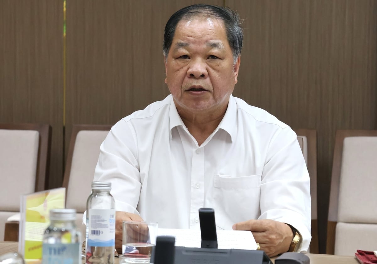 TSKH. Hà Phúc Mịch - Chủ tịch Hiệp hội Nông nghiệp Hữu cơ Việt Nam - đề xuất Bộ tổ chức sơ kết toàn diện tình hình triển khai Đề án phát triển nông nghiệp hữu cơ. Ảnh: Trung Nguyên.