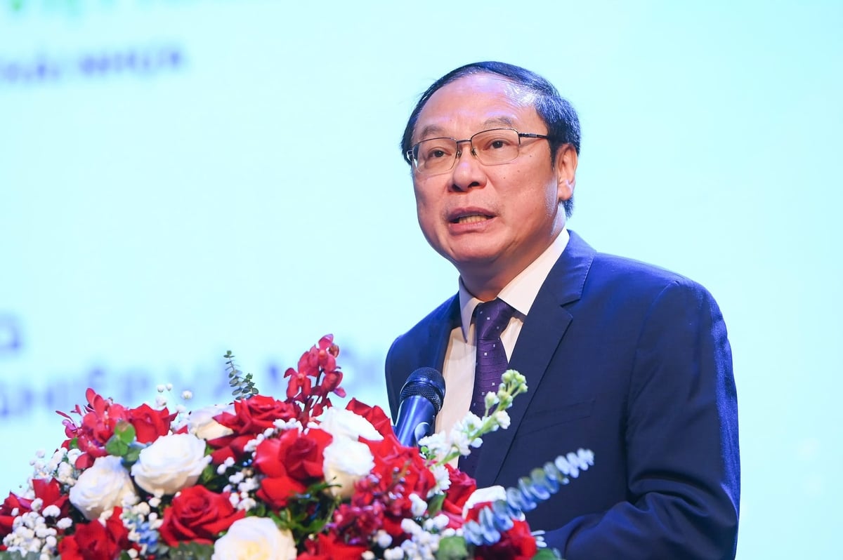 Thứ trưởng Bộ Nông nghiệp và Môi trường Lê Công Thành phát biểu tại Lễ trao Giải thưởng. Ảnh: Tùng Đinh.